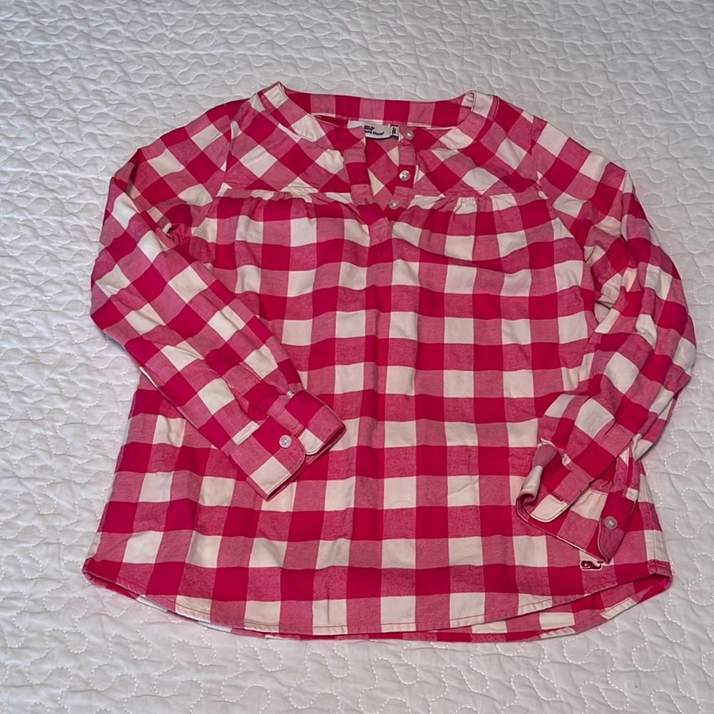 Vineyard Vines Plaid Tunic, Size 7-8